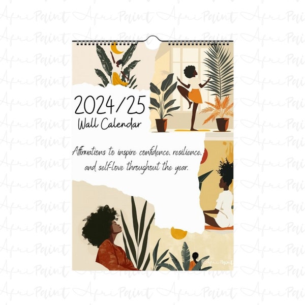 Black Girl Magic Wall Calendar 2024 2025 Etsy