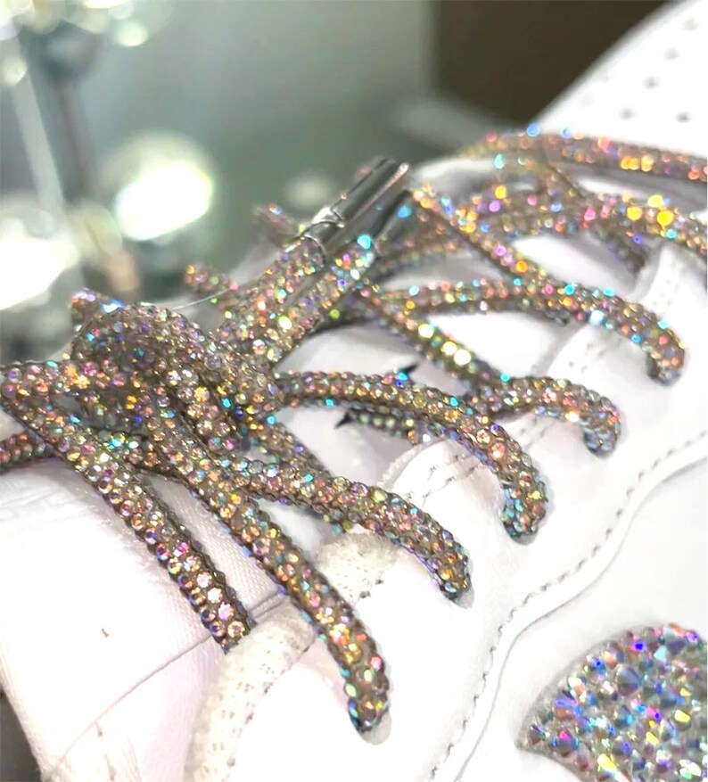 Rhinestone Shoelaces Etsy
