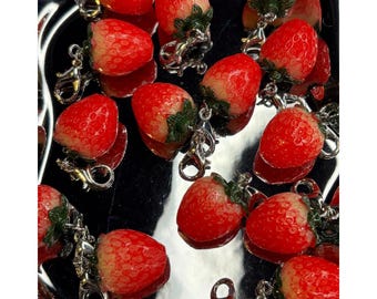 Strawberry Shoelace Charms: Cute Lace Accessories