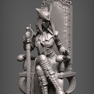 Lady Maria Resin Figure - 100mm Scale - Unpainted Model