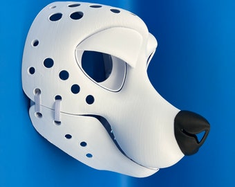 3D Printed Skunk Fursuit Head Base Kit - Movable Jaw