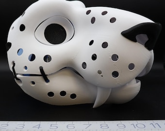 Feline Sabertooth Cat Simoledon 3D printed fursuit head base kit