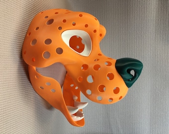Toony Canine Rottie 3D printed fursuit head base kit