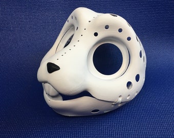 3D-geprinte konijnenbont hoofdbasisset - beweegbare kaak