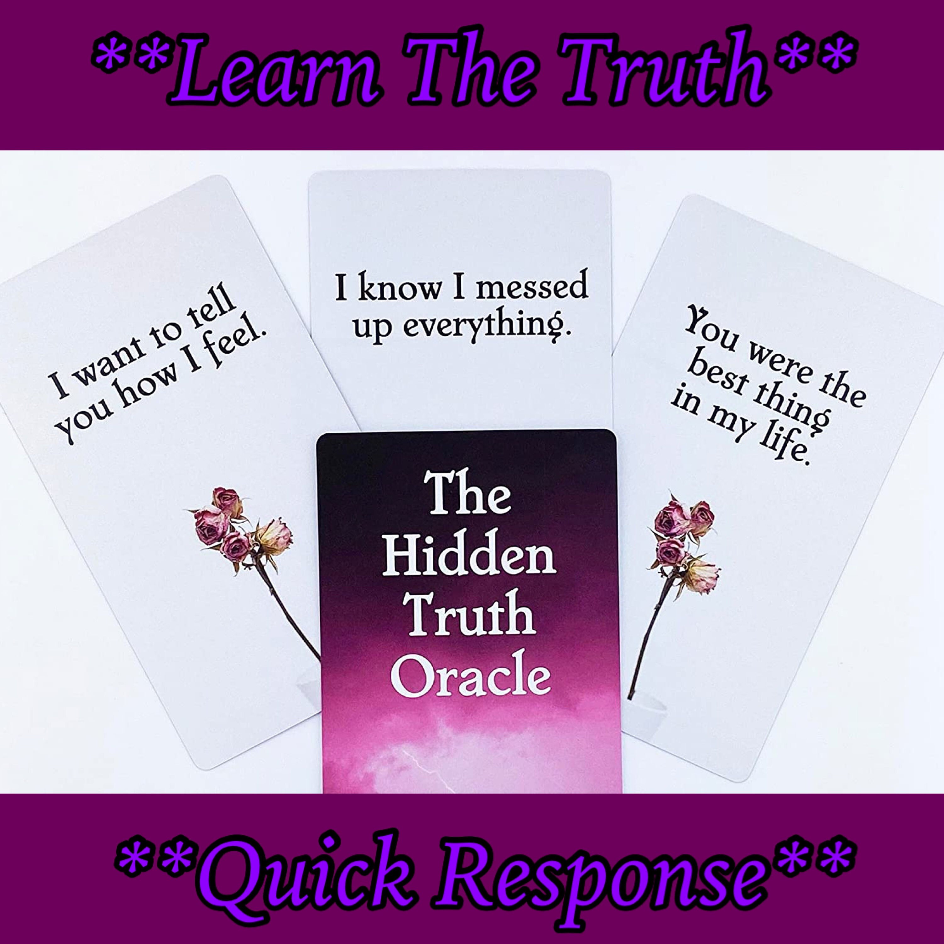 sejle tro på Bangladesh The Hidden Truth Oracle Reading L Messages From Him/her L - Etsy