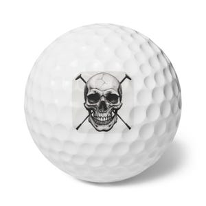 Skull Golf Balls: Surlyn 6-Pack - Fun Golf Gift