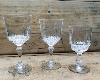 Vintage wine glass sets