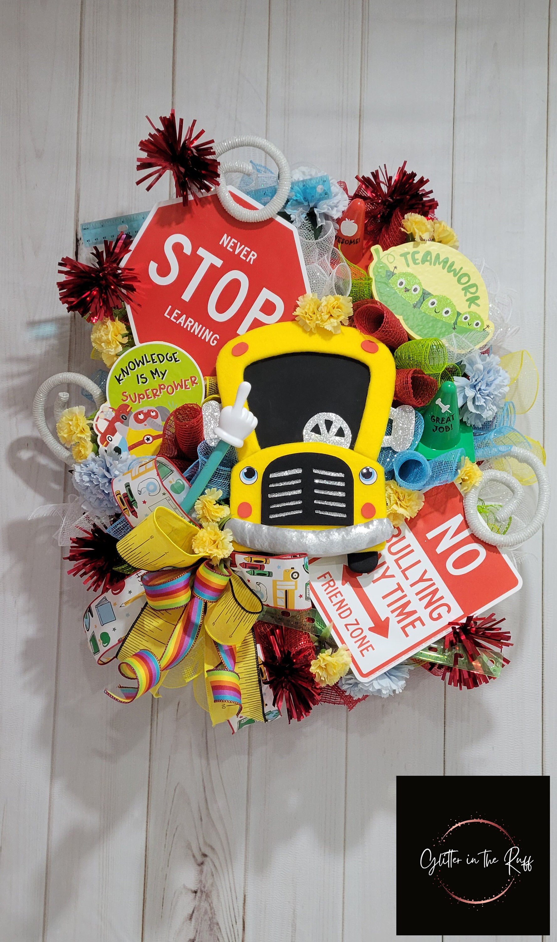 School Wreath Teacher Appreciation Wreath Classroom Decor - Etsy