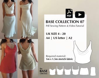 Digital PDF sewing pattern + video tutorial for BASE collection 07 by Mai Ardour