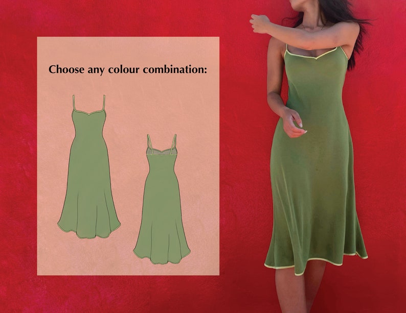 Digital PDF sewing pattern video tutorial for Graduation dress by Mai Ardour size UK 12-20 image 4