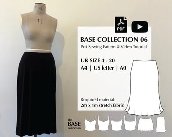 Cartamodello digitale PDF + video tutorial per la collezione BASE 06 di Mai Ardour