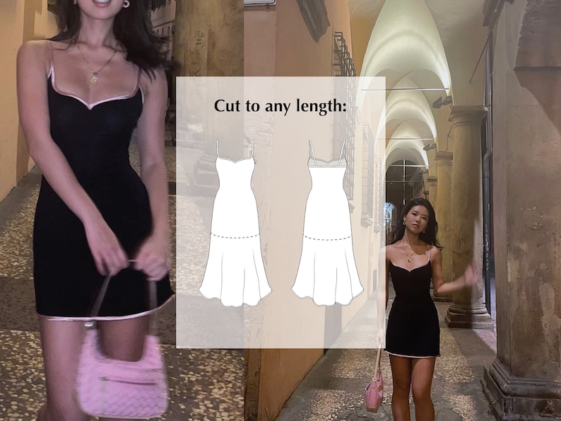 Patron de couture PDF numérique tutoriel vidéo pour la robe de graduation par Mai Ardor taille UK 12-20 image 3