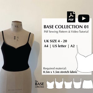 Digital PDF sewing pattern + video tutorial for BASE collection 01 by Mai Ardour