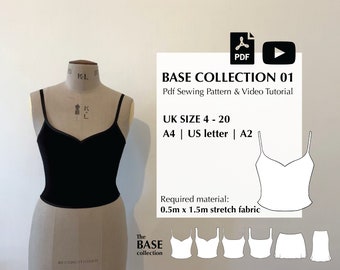 Digital PDF sewing pattern + video tutorial for BASE collection 01 by Mai Ardour