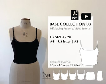 Digital PDF sewing pattern + video tutorial for BASE collection 03 by Mai Ardour