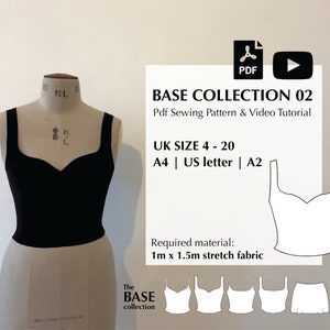 Patrón de costura digital PDF + vídeo tutorial para la colección BASE 02 de Mai Ardor