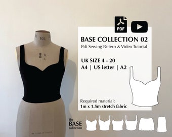 Digital PDF sewing pattern + video tutorial for BASE collection 02 by Mai Ardour