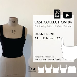Digital PDF sewing pattern + video tutorial for BASE collection 04 by Mai Ardour