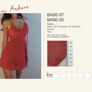 Digital PDF Sewing Pattern + Video Tutorial for BASE Collection 07 by ...