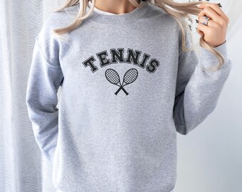 Tennis Sweatshirt, Tennis Shirt, Gifts for Tennis Players, Tennis Crewneck Sweatshirt,Tennis Lover Gift, Tennis Apparel, Tennis Sweater,Gift