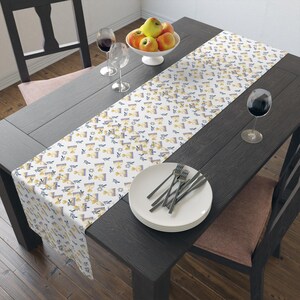 Hanukkah Table Runner, Hanuka, Jewish Holiday Theme Table Runner, Chanukah, Chanuka, Chanukka, Table Runner (Cotton, Poly)