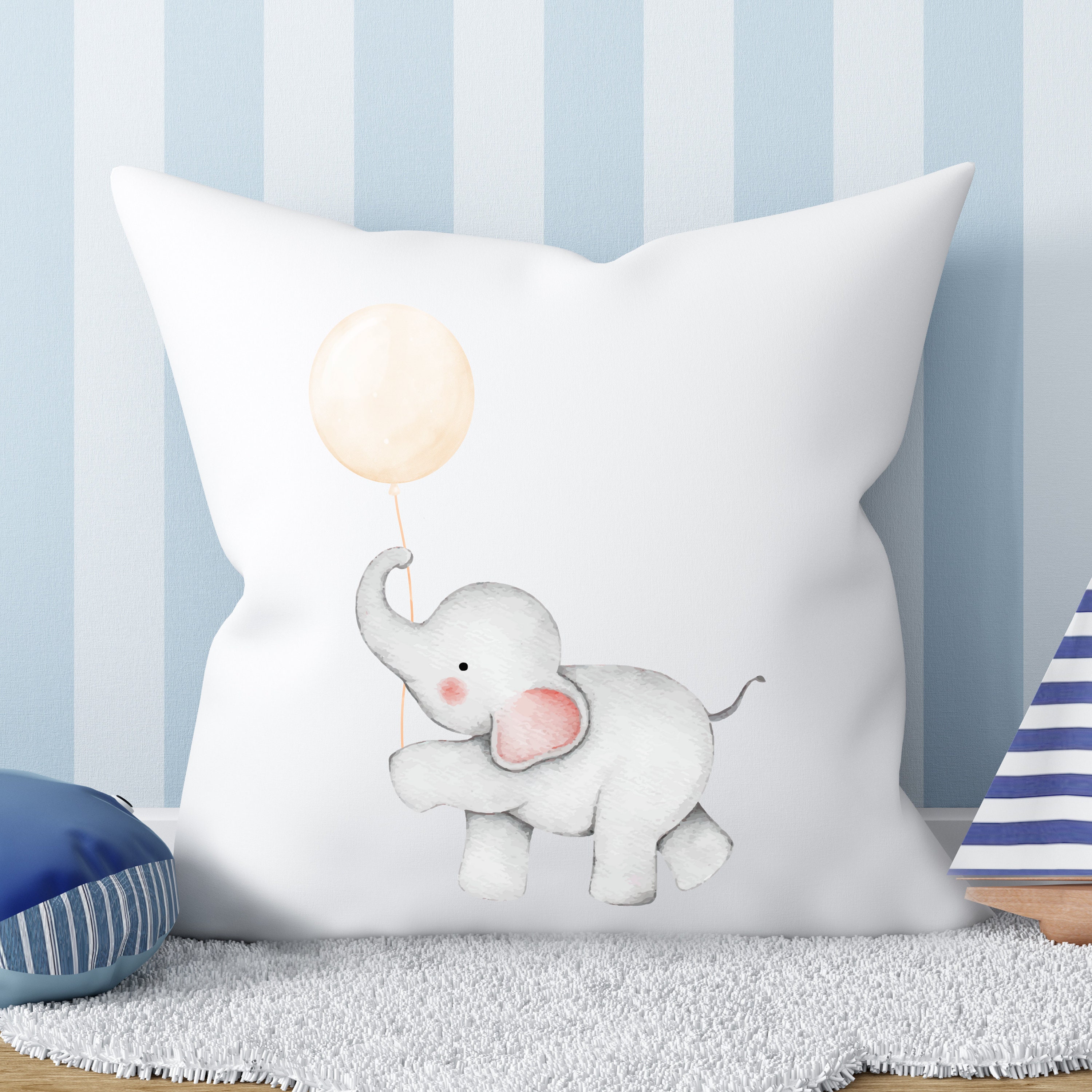 Baby elephant pillow Etsy