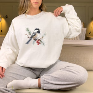 Chickadee Sweatshirt, Bird lover Shirt, Chickadee Shirt, Birdwatcher Gift, Chickadee Lover,Gifts for her, Bird,Chickadee Bird,Bird Watcher,