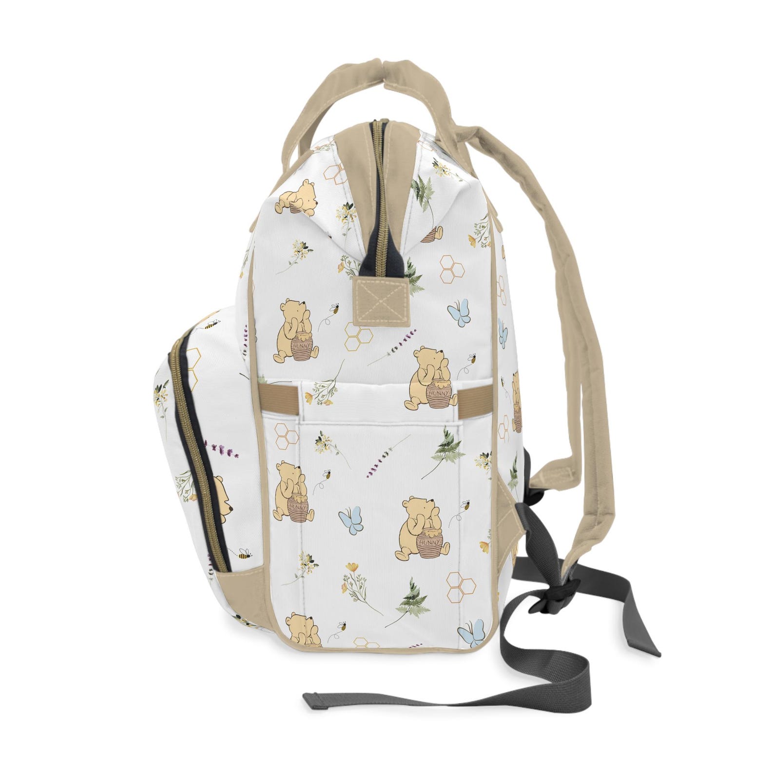 Honey Bear Diaper Backpack, Baby Changing Bag, Diaper Bag, Stylish ...