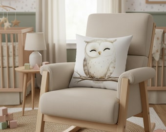 Whimsical Owl Pillow - Cozy Home Decor, Gift for Animal Lovers, Nursery Accent, Kids Room Decor, Fall Decoration