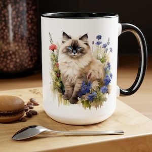 Ragdoll Cat Mug, Ragdoll Cat, Ragdoll Kitten, Gift for Her, Cat Lover, Christmas Gift, Cute Cat Mug, Coffee Lover Gift