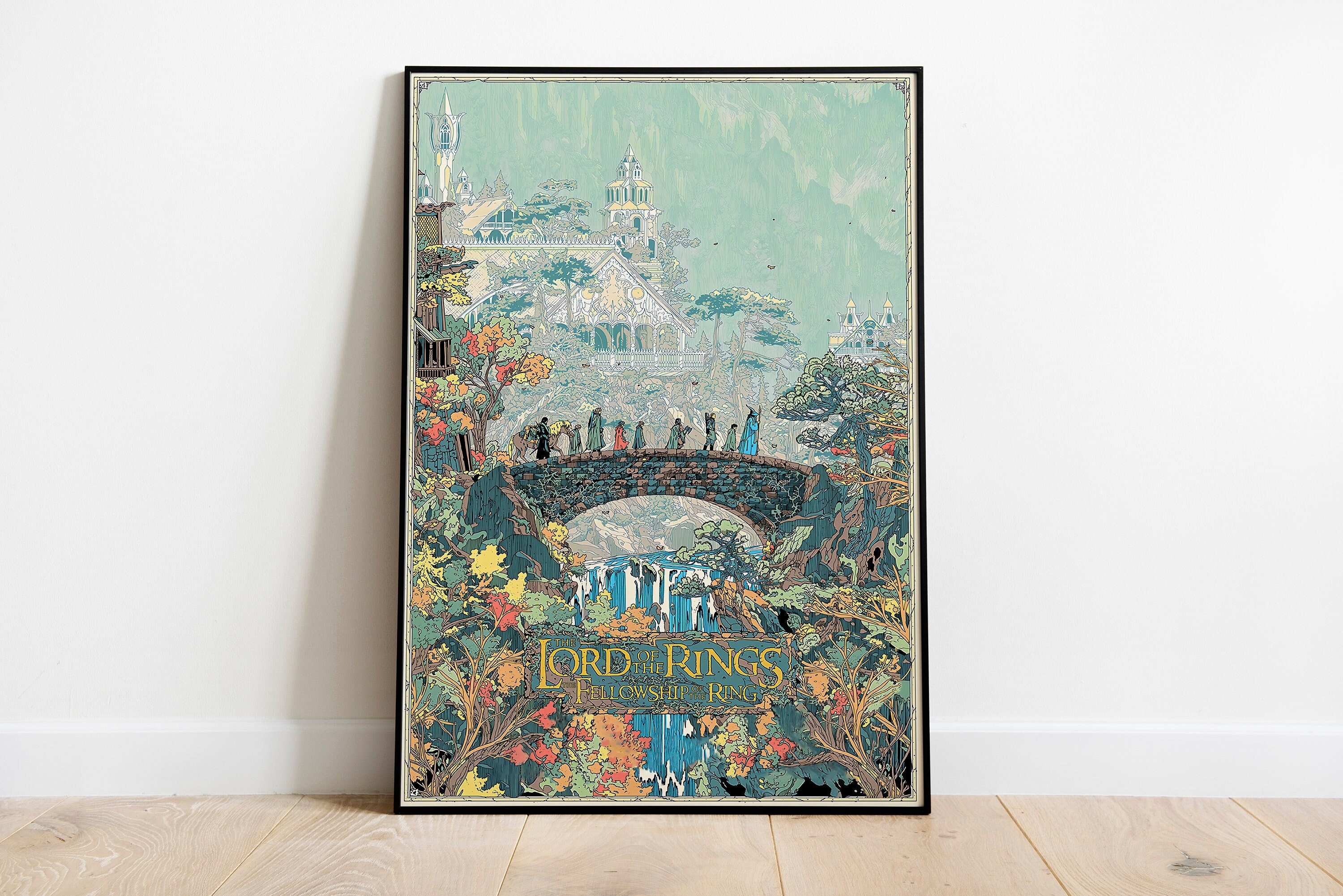 Lord Of The Rings Poster LOTR Fellowship Of The Ring Wall Art Lord Of