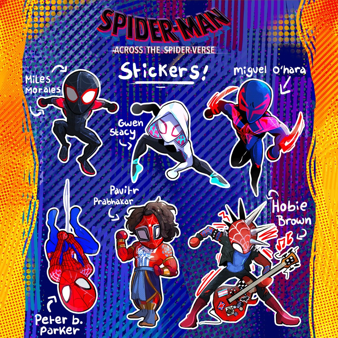 Spider-Man: Across the Spider-Verse 3D Foam Bag Clip Random 6-Pack