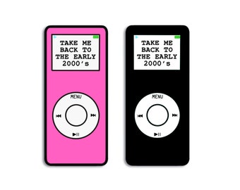 Y2K Ipod Nano Sticker | 2000s Throwback | Waterproof - Etsy