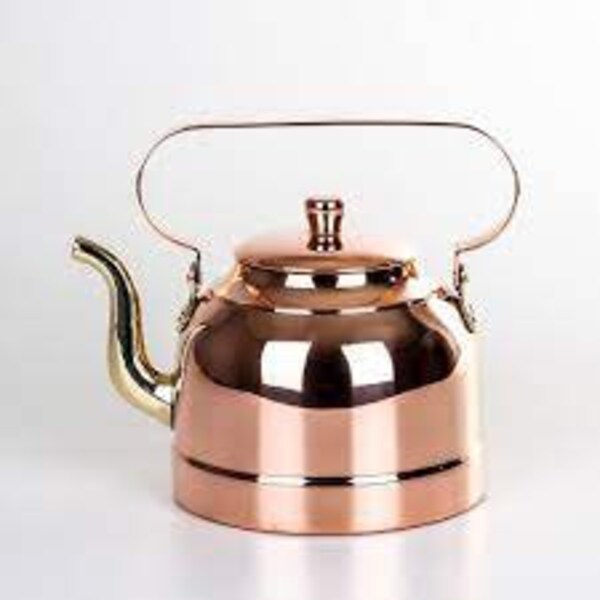 Copper Tea Pot, Coffee Tea Serving Pot Premium Quality, Pour Over Tea Kettle, Outdoor Tea Coffee Pot, Perfect Gift for Mum