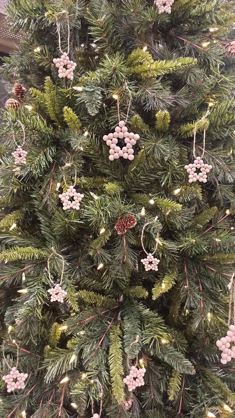 Beaded Wood Star with Joy Sentiment (Set of 2) main image 1