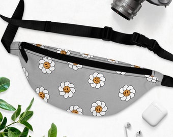 Smiley Face Flower Fanny Pack