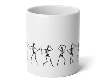Dancing Skeleton Halloween Jumbo Mug, 20oz
