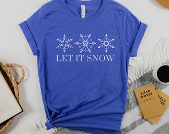 Let It Snow Winter Jersey Short Sleeve Tee