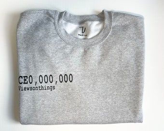 Letter print Crewneck
