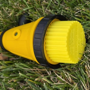 RV Power Plug Protective Cover, Yellow | 50 Amp Twist Lock | RV Plug End Cover | Protects from Damage and Debris | Made in USA