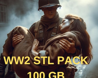 WW2 100 Gb Stl Pack Soldiers Tanks vehicles and more