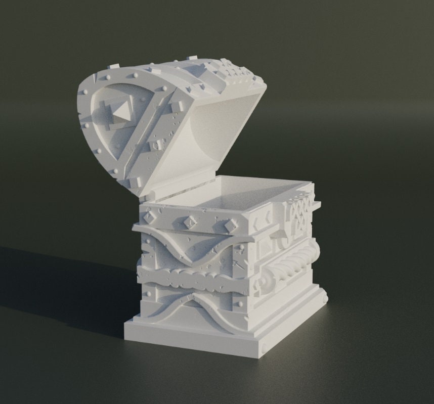 Dwarf Chest Dice Box for Board Games Dice 3d Stl File , DND Dice Box
