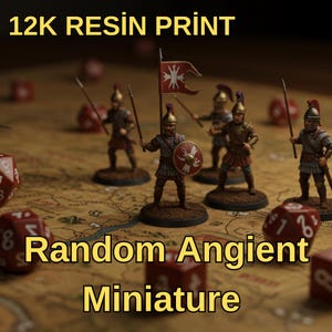 Random Angient Soldier Role Play Miniature Bundle - UNpainted -12K Resin Print Bundle-Hq Resin Print Dnd Miniature Set