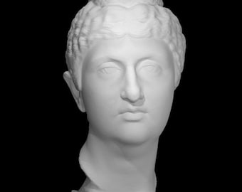 Busto de Faustina la Mayor – Réplica de resina de 12 quilates – Escultura romana antigua