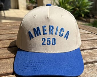 Embroidered 250th Anniversary Baseball Cap, Patriotic USA 2026 Apparel