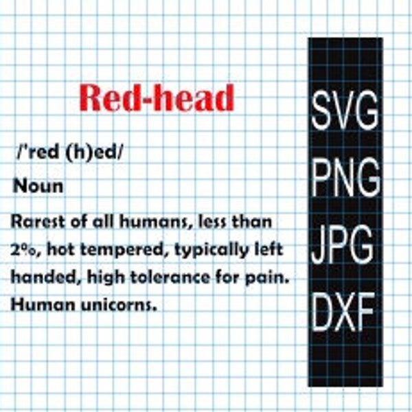 redhead svg, redhead t shirt design, redhead png, redhead dxf, funny redhead, dxf cut file, files for cricut