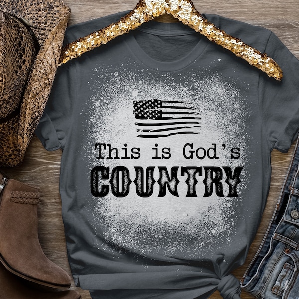 C’est la chemise country de Dieu, chemise country, chemises mignonnes pour femmes, chemise UNISEXE, chemise de musique country, concert country, chemise blanchie.