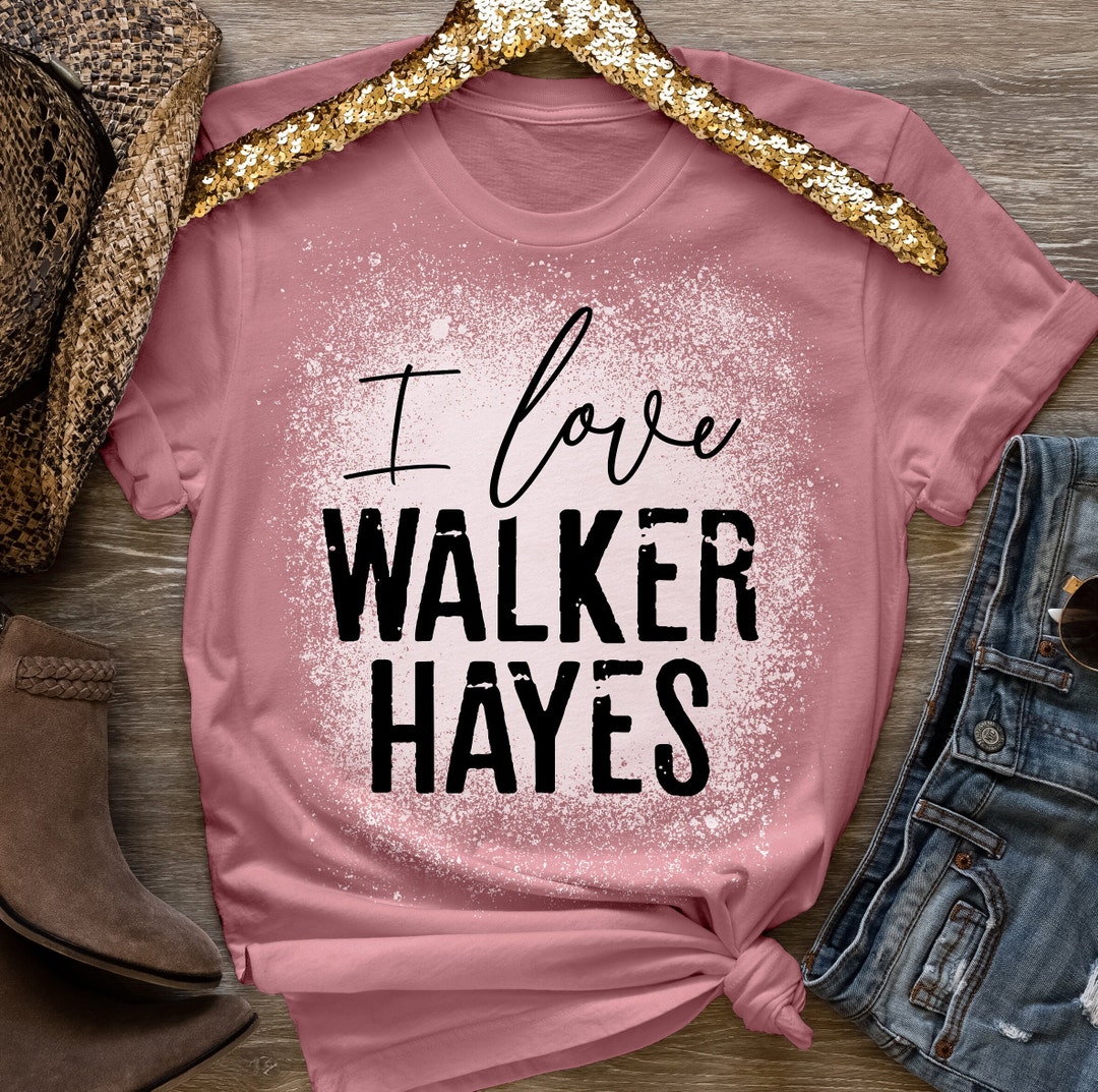 I Love Walker Hayes Shirt, Bleached Tshirt, Western Tshirt, County
