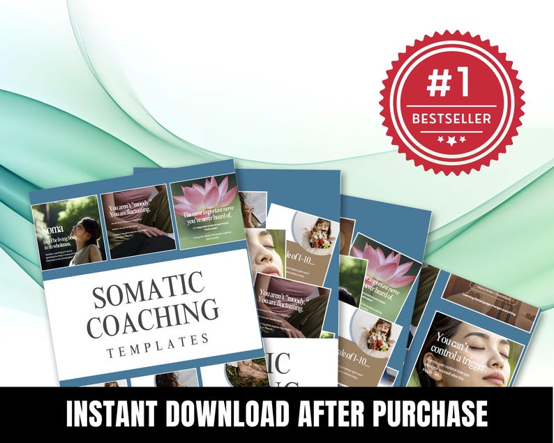 Somatic Therapy Instagram Canva Templates for Holistic Coaches - Etsy