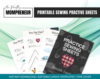 Sewing Practice Sheets – Comprehensive Sewing Worksheets For Beginners & Stitch Practice